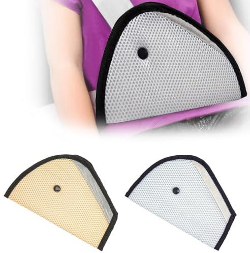 Abschnallschutz Kindersitz, 2 Stück Gurtpolster Kinder, Universal Einstellbare Dreieck Gürtelpolster Pad, Kinder Auto Sicherheitsgurt Einsteller, Verstellbares Kinder-Auto-Sicherheitsgurt