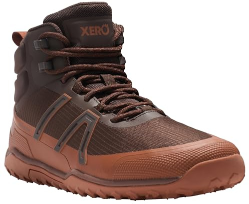 Xero Shoes Herren Scrambler Mid Ultraleichte wasserdichte Schuhe, Java Brown/Mokka Bisque, Größe 41