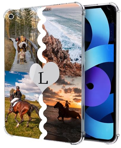 FortiCase Tablet Personalisierte Schutzhülle für iPad 10.2 2019,Transparenter Ultradünn Stoßfest Silikon Hülle,mit Eigenem Foto Bild Text Case,für 10.2 2019 Schutzhülle -TU4