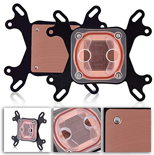 RASTKY Universal CPU Waterblock Computer PC CPU Wasserkühlblock Flüssigkühlerinterintel/ - 50 Mm Kupferbasis