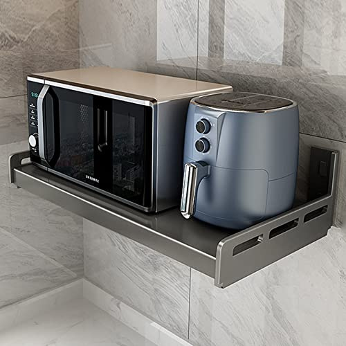 Scaffale per forno elettrico, montaggio a parete, finitura resistente, adatto per forni elettrici e microonde, larghezza: 80 cm