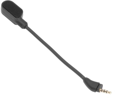 Glomora Replacement Game Mic for Cloud III Gaming Headset Noise Cancelling Detachable Microphone Boom Clear Sound Quality Long Lasting Plug and Play Ideal Backup Accessories