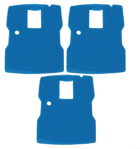 Ersatz-Schwamm-Filter-Pads, 3 Stück für GPH Brunnenpumpen, effektive Schmutzfiltration, verschleißfeste Polyurethan-Baumwolle für Teichwasserreinigung, Gartenwasserspiele