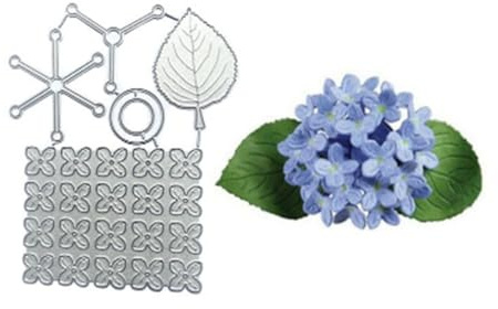 Hydrangea Metal Die Cuts, Cutting Dies for Card Making | Scrapbooking Die-Cuts, Cut Stencils, Embossing Dies for Scrapbooking, DIY Album Paper Cards, Art Craft Decoration