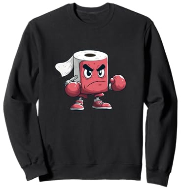 Superbe Look de Papier Toilette pour Les Amateurs de Gants de Frappe Sweatshirt