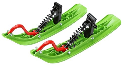 Generic Go Kart Snow Sledge Board, Snowmobile Front Ski Sled, Shockproof Enhanced Grip Winter Sledge, Ski Attachment for ATV, Go Kart, UTV, Buggy Quad Bike