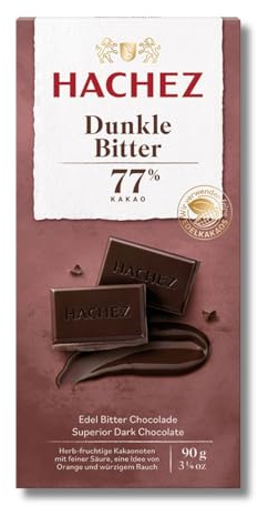 Hachez Tafel Dunkle Bitter 77% (1 x 90 g)