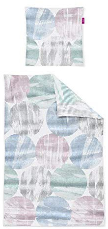 freundin Biber Bettwäsche 2 teilig Bettbezug 135 x 200 cm Kopfkissenbezug 80 x 80 cm Lilo 8937-91 Multi