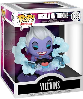 Funko Pop! Deluxe: Disney Villains-Ursula On Throne - Figura de Vinilo Coleccionable - Idea de Regalo- Mercancia Oficial - Juguetes para Niños y Adultos - Movies Fans