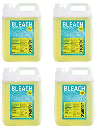 Liquipak Thick Bleach 20L - Extra Strong Toilet Bleach, Professional, Household Bleach 4x5L