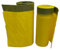 Lot de 5 rouleaux de sacs poubelle jaunes 70 l avec cordon de serrage