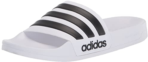adidas Adilette Duschsandale, Unisex, Erwachsene, Weiß/Kern schwarz/weiß, 41 EU