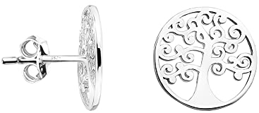 SOFIA MILANI - Damen Ohrringe 925 Silber - Baum des Lebens Ohrstecker - 21084
