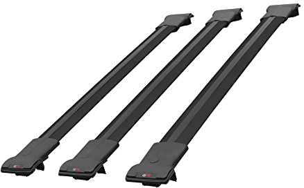 apline Kompatibel mit Citroen Jumper 2007-2024 Relingträger Fly Modell Dachträger 3 Bars Gepackträger SCHWARZ