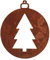 Rostikal Christbaumschmuck 7 cm Rost Deko Tannenbaum Geschenkanhänger Gartendeko Vintage