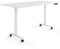 ESMART Germany EZX-132WW 160x80cm Weiß Ergonomischer Steh-Sitz-Schreibtisch auf Rollen Stufenlos elektrisch höhenverstellbar 65,5-130,5 cm 3 x Memory Aktivitätserinnerung