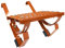 DAPRONA Laufrost Set für flache Dachziegel 60cm, Dachtritte für Schornsteinfeger Ziegelrot, inkl. Montagematerial für sichere Dachbegehung