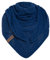 KNIT FACTORY - Dreiecksschal Sally - Damen Strickschal mit Wolle - Grob gestrickten Schal - Hochwertige Qualität - XXL Schal - 220x85 cm - Kings Blue
