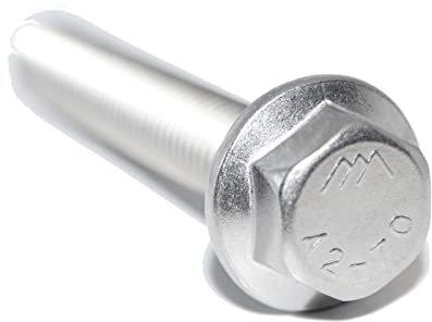 Sechskantschrauben mit Flansch M8X60 10 Stück DIN 6921 A2 Edelstahl rostfrei, Vollgewinde und Sperrverzahnung