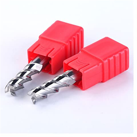 ZSBLXHHJD Oberfräsen-Bits Aluminium Kupfer Holz Fräser Schaftfräser HRC55 3 Rillen CNC Fräser Wolframstahl Fräser Schaftfräser 1 mm 2 mm 3 mm 4 mm (Größe: 14 x 14DX100L-3F, Farbe: 5