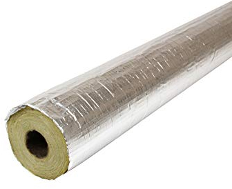 Rohrschale Mineralwolle ALU Dämmstärke: 40 mm Rohr: 28 mm Miwo Rohrisolierung Isolierung alukaschiert Dämmung Heizung