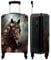 NoBoringSuitcases.com® Koffer Handgepäck Trolley Rollkoffer Kleine Reisekoffer mit 4 Rollen - Pferd - Natur - Blumen - Tiere - Wald - 55x35x20cm - Fotokoffer - Kabinenkoffer - Boardgepäck