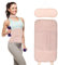 Bio-Rizinusöl-Packung Set, Rizinusöl Packung Wrap, Wiederverwendbar Bauchwickel, Hals Rizinusöl zur verbessert die Durchblutung, Verdauung, Nackenentspannung, Verstopfung, Muskelschmerzen (Rosa)