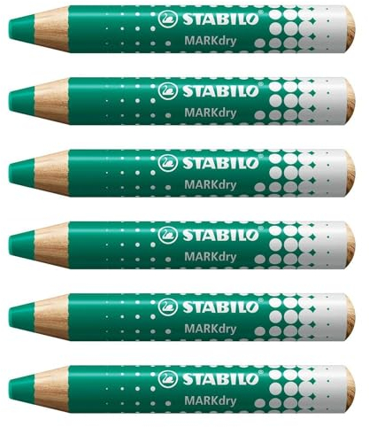 STABILO Markerstifte, Grün, 6 Stück