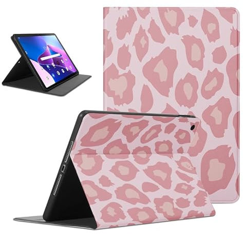 Foonary Cover Tablet per Lenovo Tab M10 Plus 3rd Gen 2022 10,6, Aesthetic Ultra Sottile Leggero PU Pelle Antiurto Custodia Flipcon Funzione Supporto Protettiva Case per Tab M10 Plus 3rd Gen, Leopardo