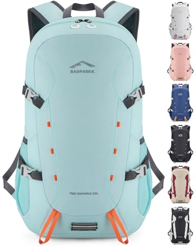 BAGPARKK 35L Lightweight Packable Travel Hiking Backpack Daypack,Water Resistant Camping Daypack (Sky Blue（35L）)