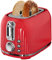 2-Scheiben-Toaster, 1.5 breite Schlitze, 6 Bräunungsstufen, herausnehmbare Krümelschublade, Auftauen, Aufwärmen, Abbrechen, hohe Liftfunktion, leicht zu reinigen, Rot