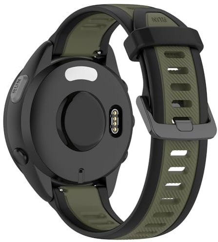 BBZ Forerunner 165 Cinturino,20mm quickfit Replacement Silicone Watch Bands Compatibile con Garmin Forerunner 165