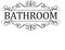 Adesivo da parete in vinile con scritta in inglese Inspiring Bathroom Rules (lingua italiana non garantita)