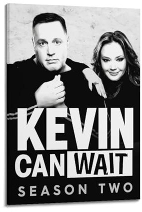 nzzmy Kevin Can Wait Poster, Vintage-Kunst, Raumdekoration, ästhetische Schlafzimmerdekoration, Leinwandposter für Schlafzimmer, 60 x 90 cm, Rahmenstil