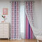 MYSKY HOME Vorhang Kinderzimmer Mädchen Blickdichte Gardine 2er Set Verdunklungsvorhänge Doppellagige Raumteiler Vorhänge mit Voile Wohnzimmer Gardinen für Zuhause, H 240 x B 132 cm, Rosa+Lila