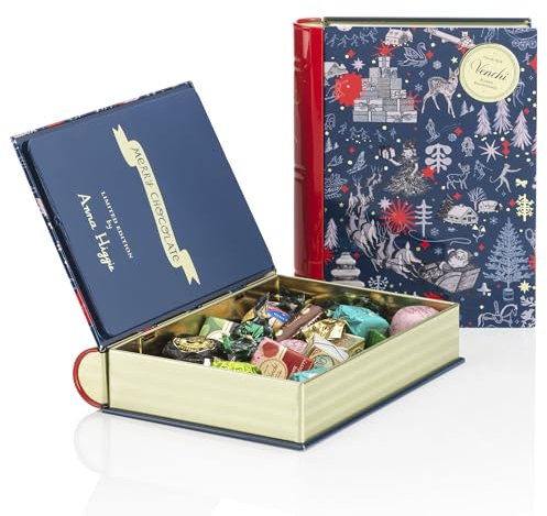 Venchi – Weihnachtskollektion – Maxi-Geschenkbuch mit verschiedenen Pralinen, 355 g – Geschenkidee – Glutenfrei