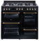 SOLTHERMIC RANGE3NHOR COCINA 3 HORNOS NEGRA RÚSTICA PROFESIONAL / 7 FUEGOS GAS / 3 HORNOS/TEMPORIZADOR Y TURBO/ENTREGA A DOMICILIO Y RETIRADA DEL USADO GRATIS