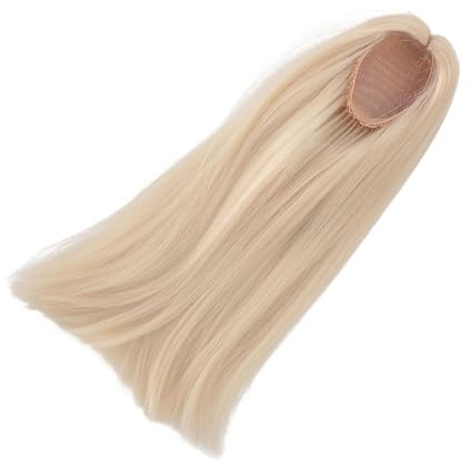 Puppenperücke, handgefertigte Spielzeugpuppenperücke Lange geradlinige Puppenperücke Puppen Haar Ersatz Perücken für Puppenherstellung (Milchgold)