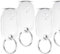 Smart Traceur Lot de 4, Smart Tag Fonctionne avec Apple Find My (iOS Uniquement), Batterie remplaçable, IP67 Étanchéité Localisateurs D’Objets Bluetooth Tracker pour Valises/Portefeuilles/Clés/Sacs