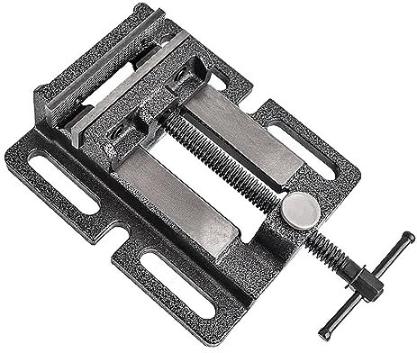 Drill Press Vice, Industrial Milling Bench Vise with 4 Mounting Bolts, Quick Release Drill Press(5inch)