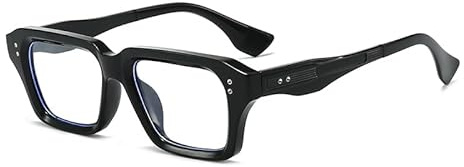 Long Keeper Blaulichtfilter Brille Quadratisch Damen Herren Blaufilter Brille Rechteck Computerbrille Anti Blaues Licht Brille für PC, TV und Handy