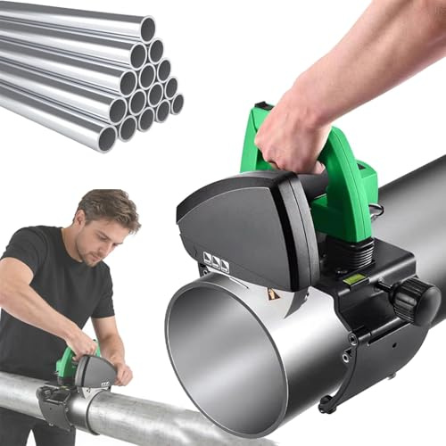 Elektrische automatische Rohrschneidemaschine, robuster Edelstahl-Rohrschneider, einstellbare Geschwindigkeit, Durchmesserbereich 0,59–8,66 Zoll, zum Schneiden von Stahl- und Kunststoffrohren