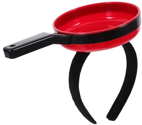 BESPORTBLE Funny Novelty Frying Pan Style Pan Headband for Party Cosplay Events Stylish Hair Accessory for Women Boys and Girls Dress up Occasions Hair Clasp