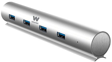 Woxter-Hub 73 - Multiport-Hub, Aluminiumlegierung, 7 Ports, kompatibel mit PC und Mac
