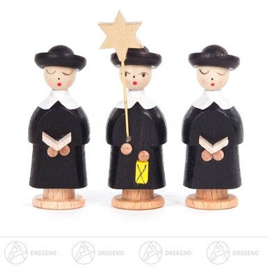 Rudolphs Schatzkiste Kurrende Kurrendefiguren schwarz (3) Breite x Höhe x Tiefe 2 cmx5 cmx2 cm NEU Erzgebirge Weihnachtsfigur Holzfigur