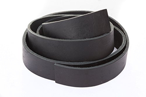 esnado Lederband, Lederriemen Flach. 1 Meter. Breite/Farbe: wählbar (Breite: 30 mm, Schwarz) | ECHTES Leder | pflanzlich gegerbt | Schmuck, Armbänder, Basteln, Dekorieren, DIY, Mittelalter