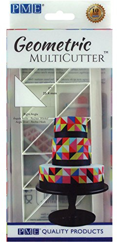 PME Geometric MultiCutter for Cake Design - Right-Angled Triangle, Medium Size, 1-Inch