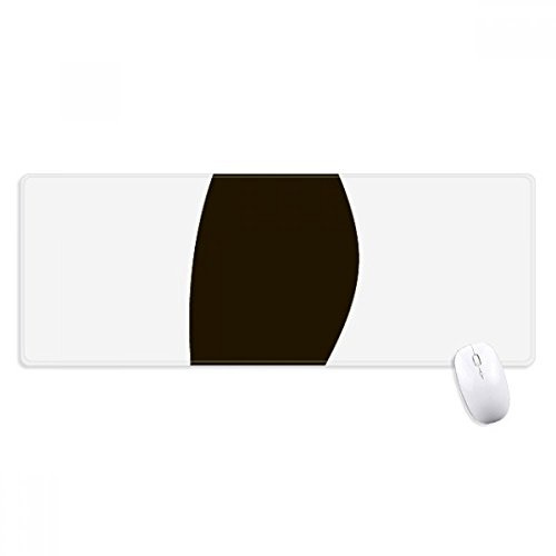 beatChong Schwarz Pinguin Tier Portrayal Griffige Mousepad Große Erweiterte Spiel Büro titched Kanten Computer-Mat Geschenk