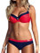 UMIPUBO Costumi da Bagno Push Up Imbottito Costumi da Mare Donna Due Pezzi Bikini Sexy Spiaggia Beachwear Swimwear (Rosa 3, IT 40)