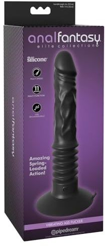 Pipedream Anal Fantasy Elite Vibrating Ass Fucker, Black, 21 cm